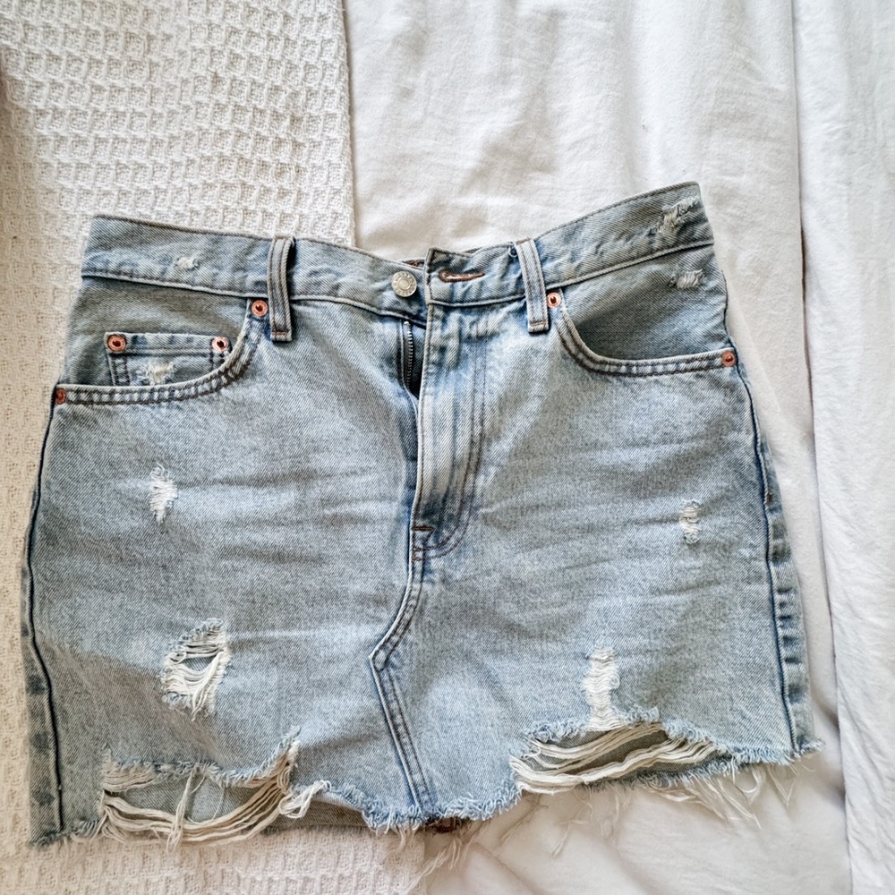 Mango Hailey denim mini skirt